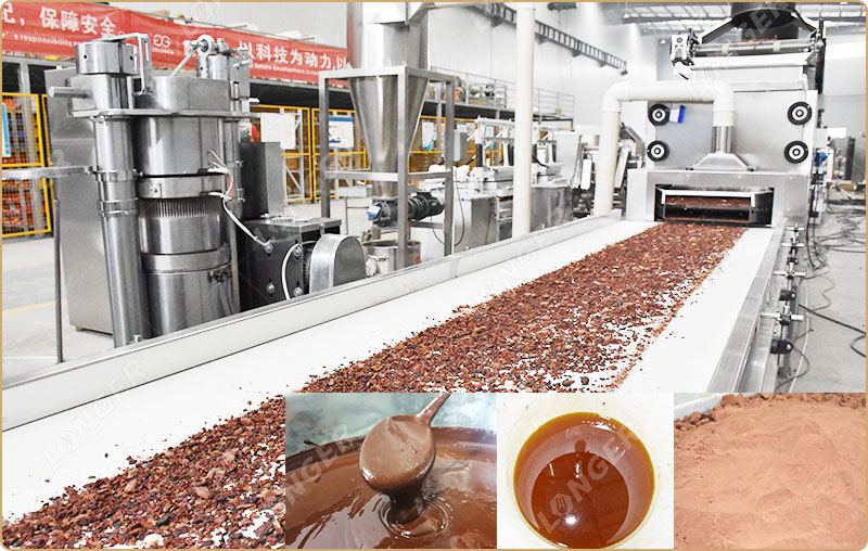 Ligne De Traitement De Poudre De Cacao Expédiée Au Cameroun.jpg