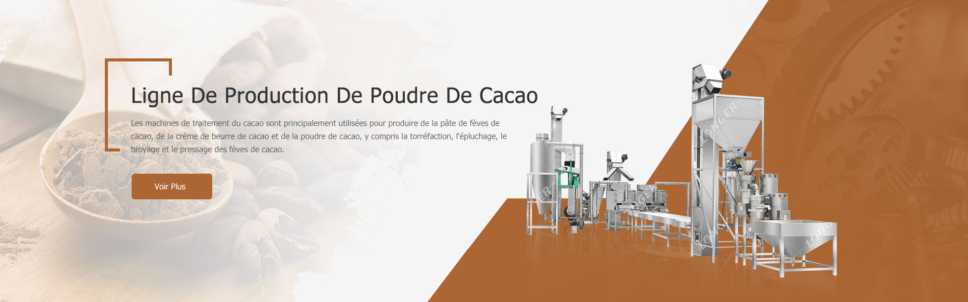 Ligne De Production De Poudre De Cacao