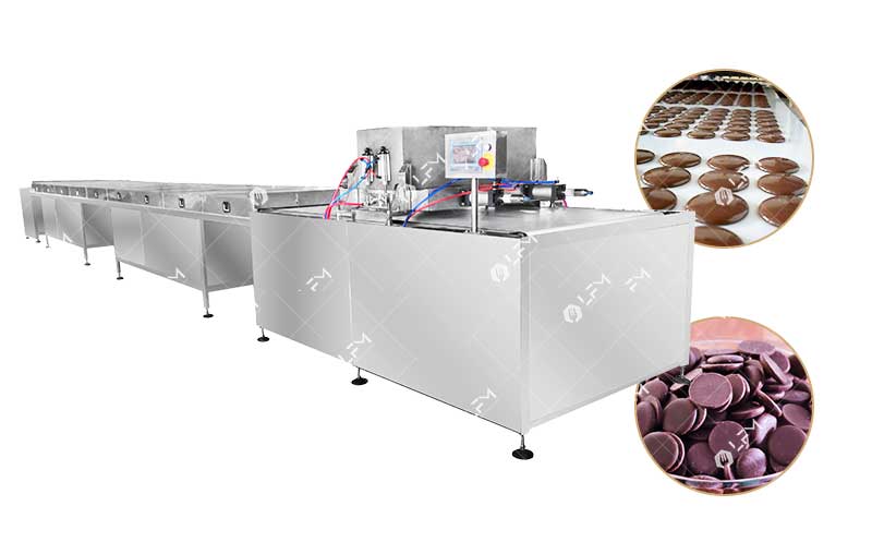 Machine De Production De Callets De Chocolat Pur Automatisée